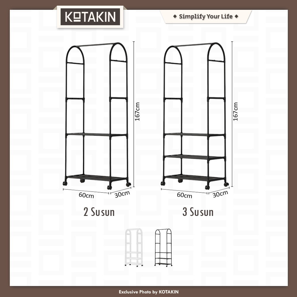 Stand Hanger Gantungan Baju Rak